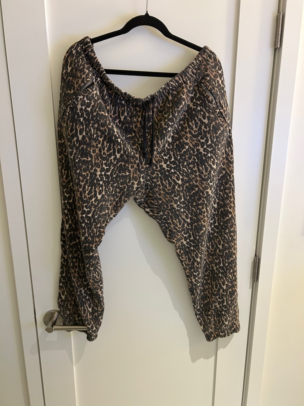 Sincerely Jules for Bandier Leopard Print Women's Jogger Pants - Brown
